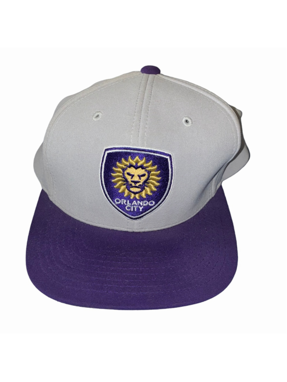 Men's Mitchell & Ness Orlando City Soccer Hat One Size Grey Purple